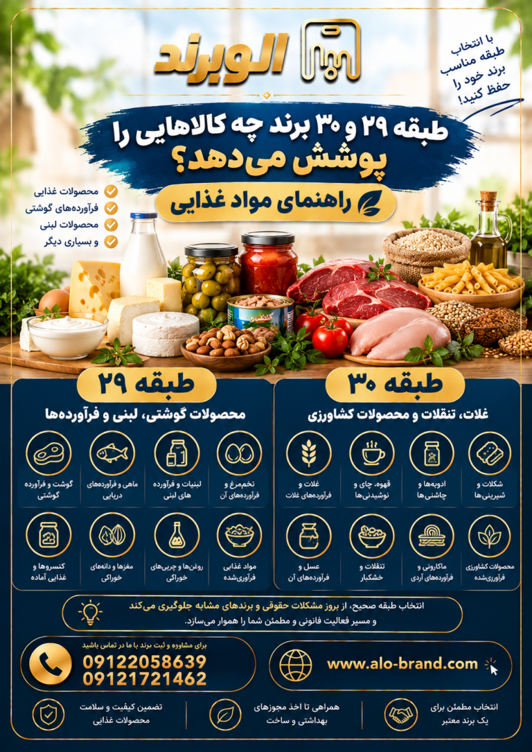 طبقه ۲۹ و ۳۰ برند چه کالاهایی را پوشش می‌دهد؟ راهنمای مواد غذایی